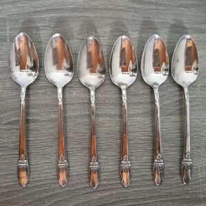 FIRST LOVE 1847 Rogers Bros International Silver Silverplate Teaspoons Set of 6